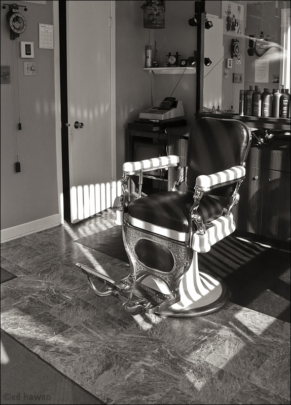 Old Time Barber Chair